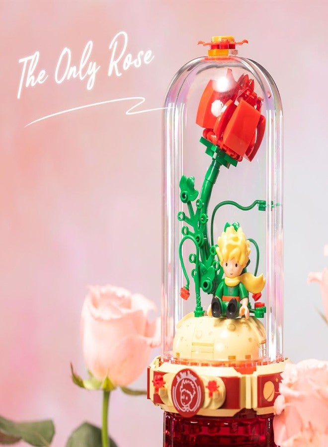 PANTASY Le Petit Prince Rose Flower Building Bricks Set, The Little Prince Only Rose Creative Construction Kit, Rose Bouquet Flower Garden Gift for Adults and Kids - Image 2